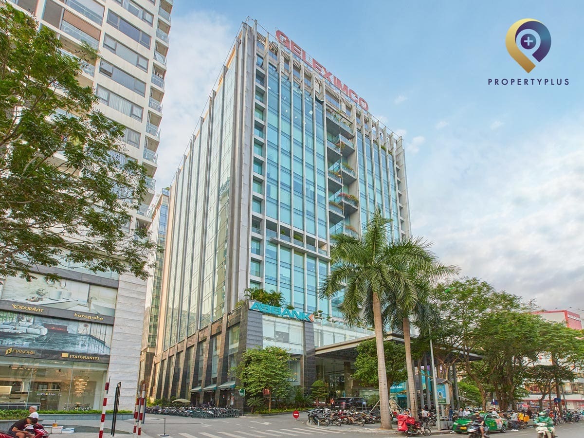Vacant office space available for rent at Geleximco Building in Dong Da district